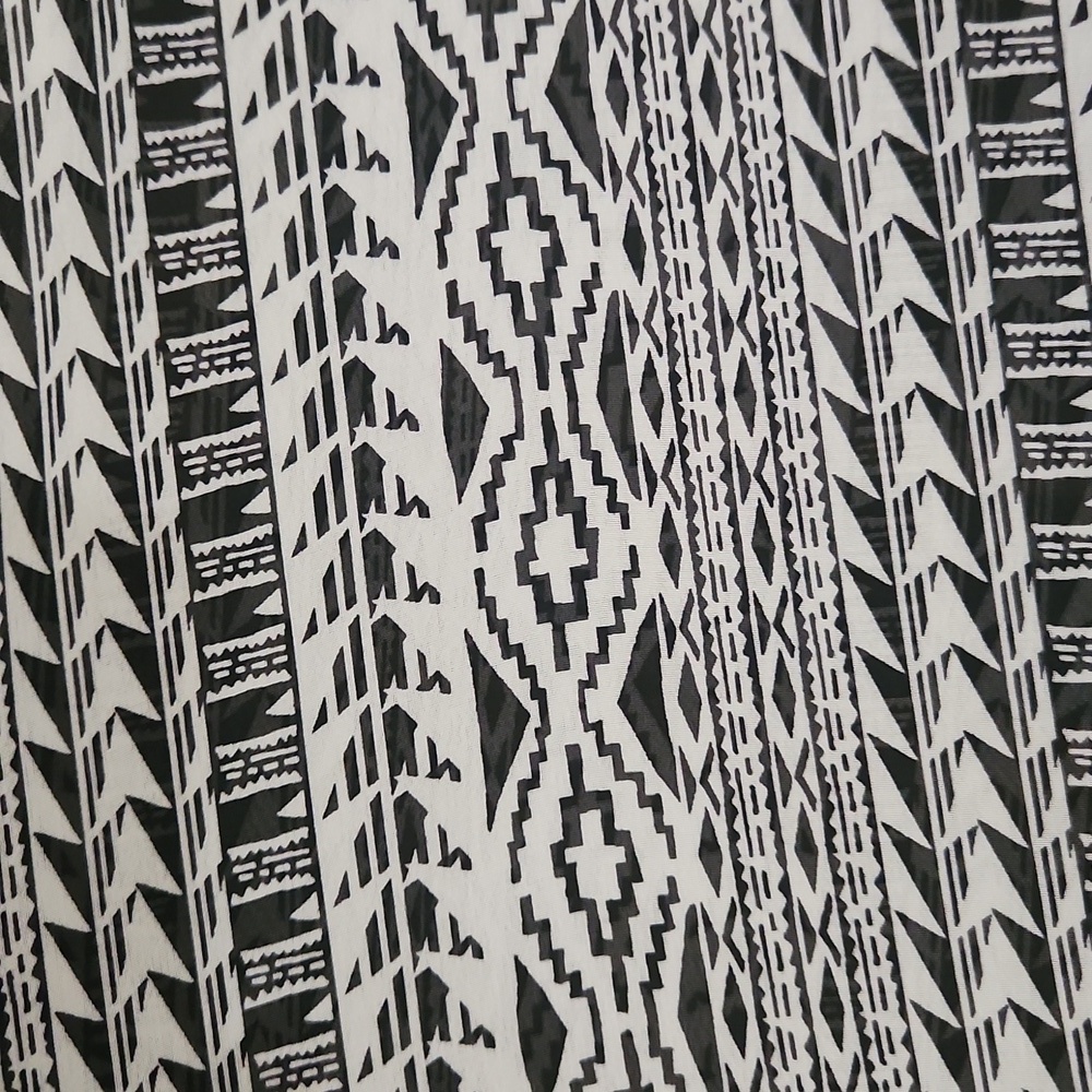 Kimono Fringe detailed Hem size Medium Petite Bohemian Cottagecore Coverup - Picture 7 of 10